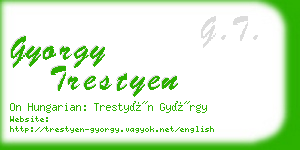 gyorgy trestyen business card